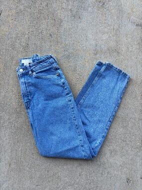 Light Wash H&M Straight Leg High Rise Jeans